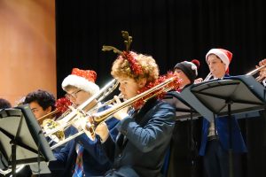 Trinity Big Band plays at Trinity Community Christmas Party